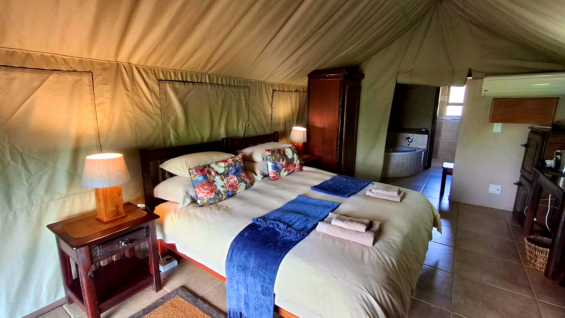 Luxury Safari Tent: King Bed - 1