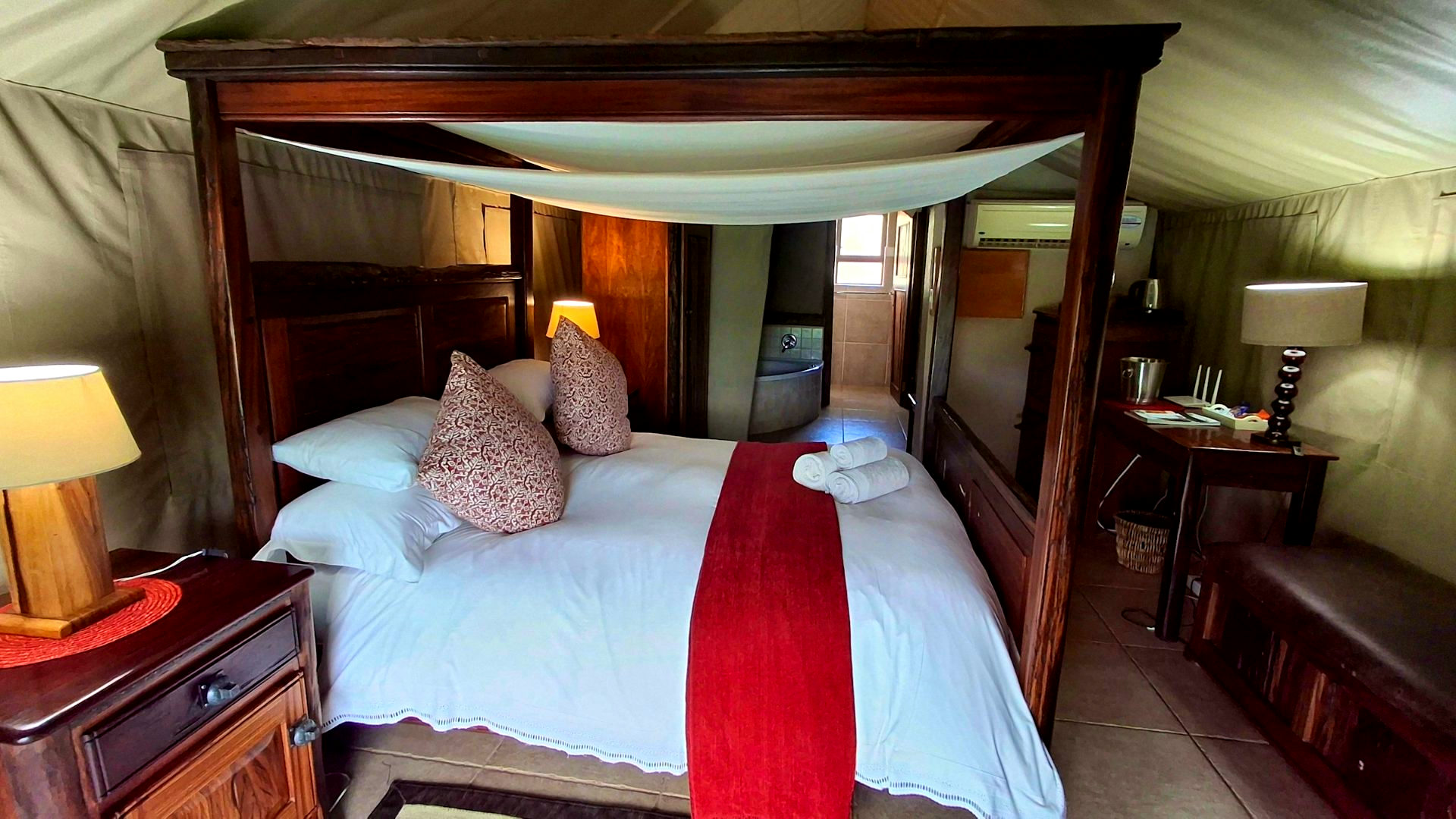 Luxury Safari Tent: Queen Bed - 1